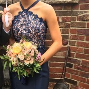 Alyce Paris Navy Blue Prom Dress